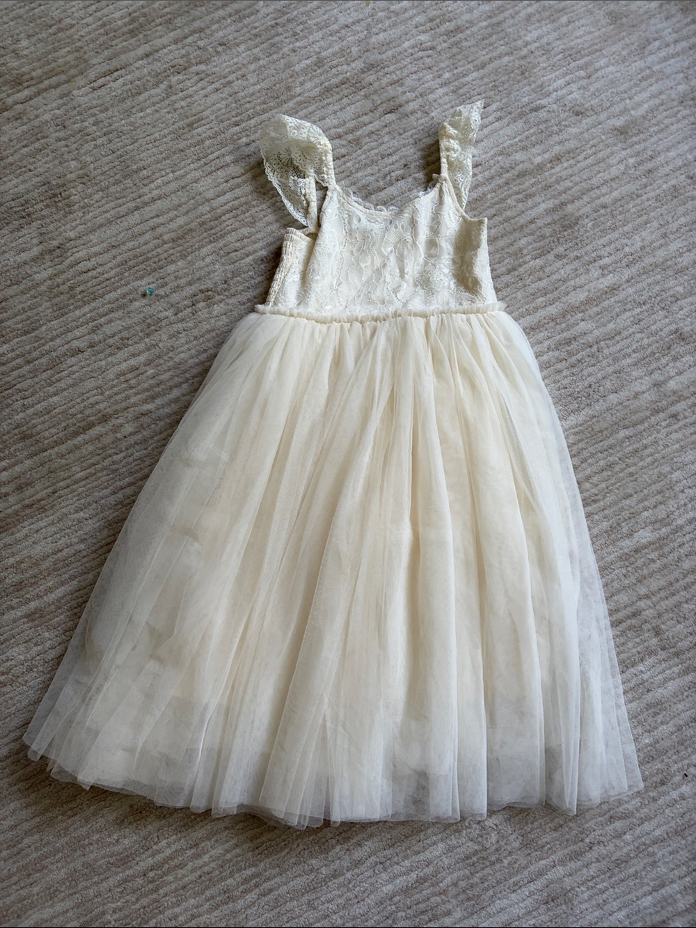 Noralee size 6 Camilla Dress Ivory Lace & Tulle Party Dress/Flower Girl